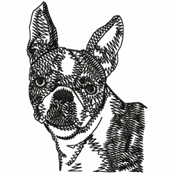 Dogs Embroidery Design 2